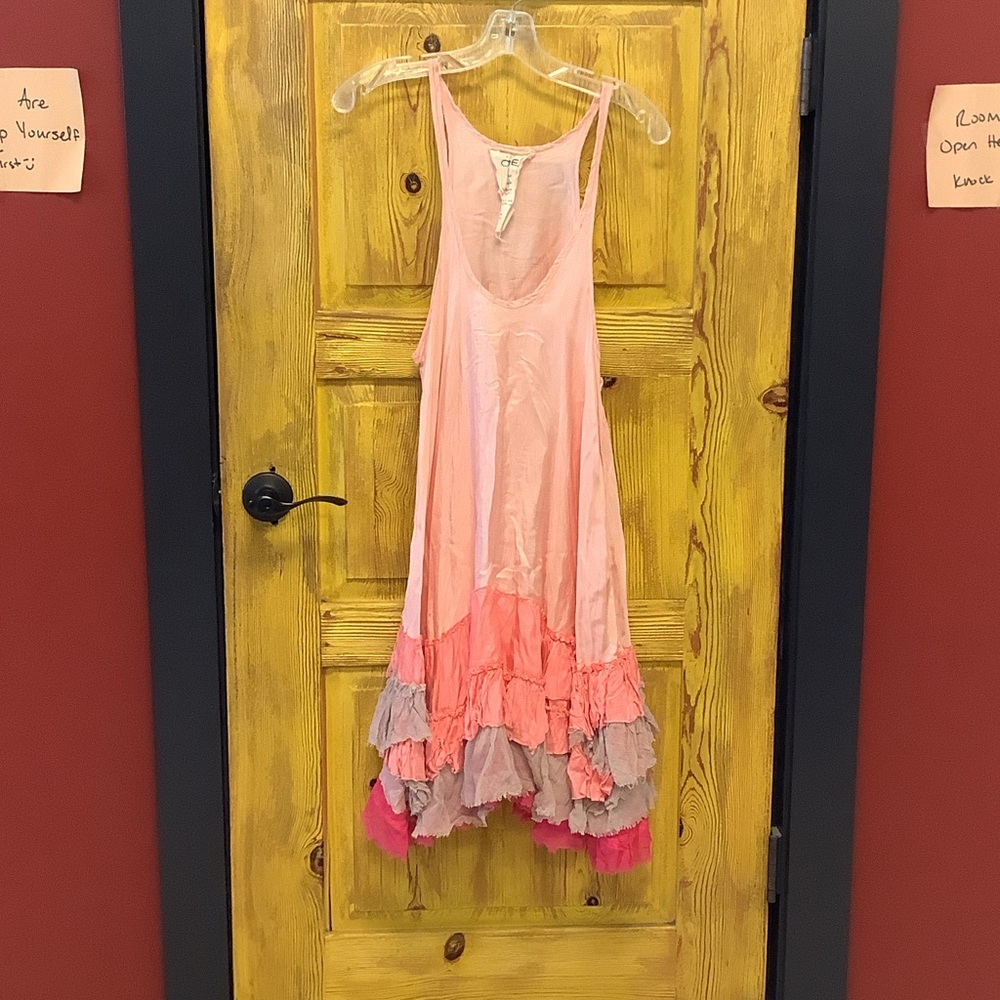 Free People Pink and Purple Layered Dress